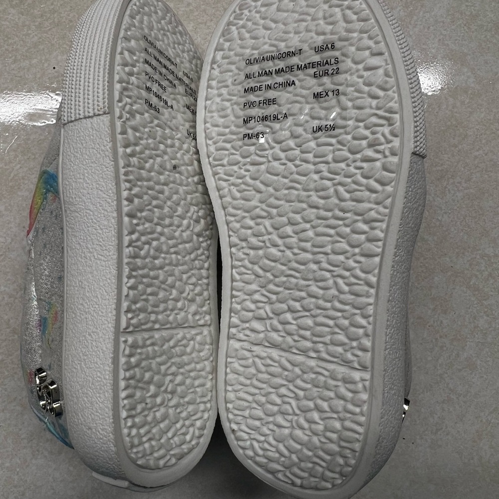 White Sneakers with Silver Accents